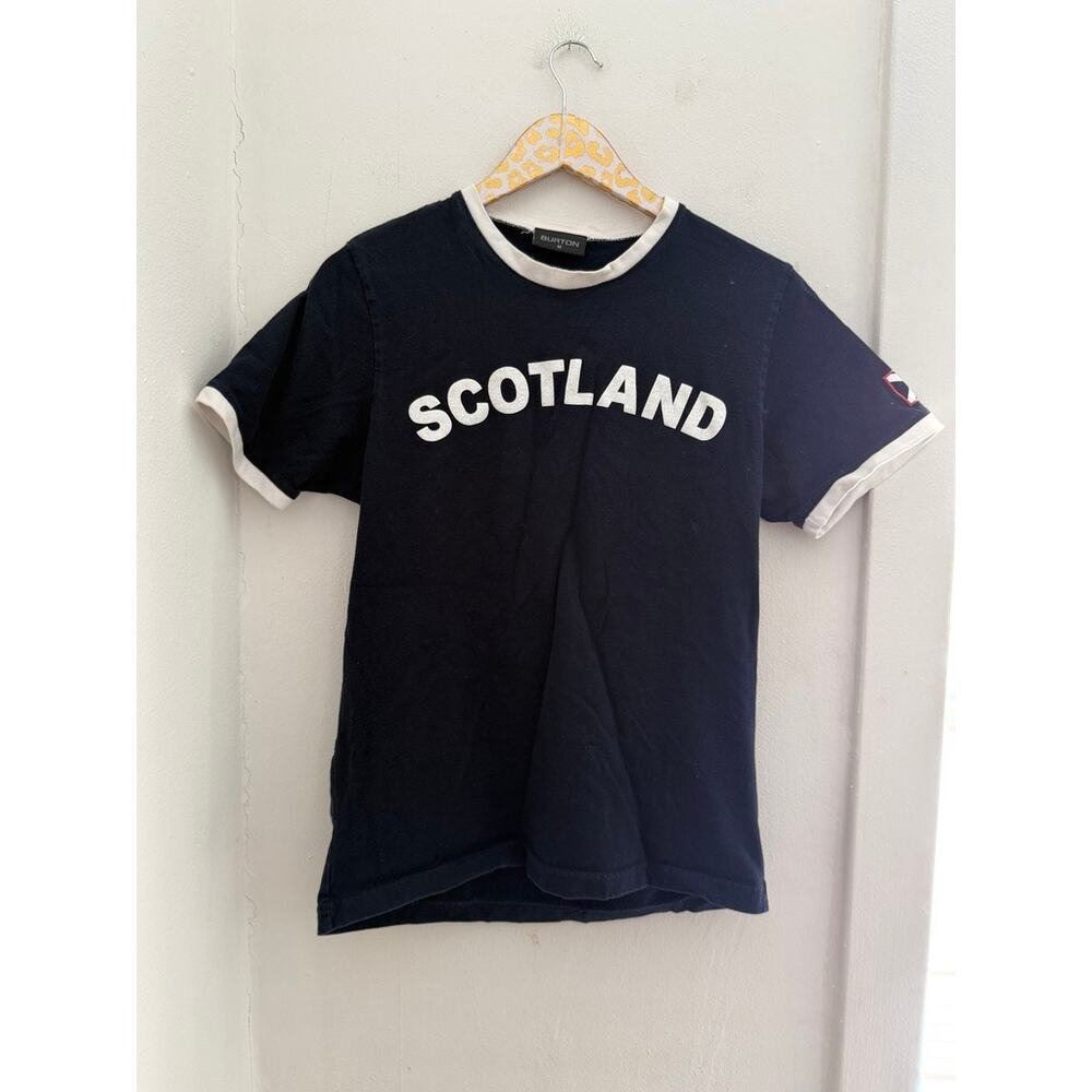 Burton Scotland Navy White 9 Football Tee | Size Medium